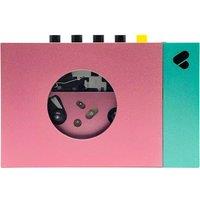 WE ARE REWIND Edith Personal Cassette Player - Pink & Green, Pink,Green