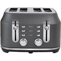 RANGEMASTER Classic Collection RMCL4S304GY 4-Slice Toaster - Grey, Silver/Grey
