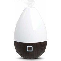 SHARPER IMAGE Mist Diffuser with USB Dark Wood Base - White & Brown, Brown,White