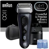 BRAUN Series 8 BRA8663CC Wet & Dry Foil Shaver - Grey, Silver/Grey