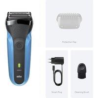 BRAUN Series 3 BRA310S Wet & Dry Shaver - Black, Black