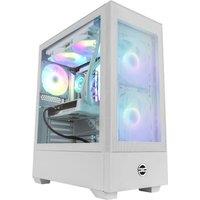 PCSPECIALIST Luna 65 Gaming PC - AMD Ryzen 7, RTX 5060 Ti, 1 TB SSD, White