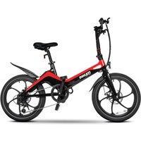 DUCATI MG20 Electric Folding Bike - Black & Red, Black,Red