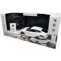 SHARPER IMAGE Porsche Taycan Turbo S Remote Control Car - White, White,Black