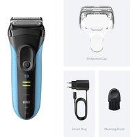 BRAUN Series 3 BRA3040 Wet & Dry Shaver - Black, Black