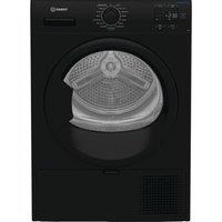 Indesit C YSD 82D BB UK kg Heat Pump Tumble Dryer - Black, Black