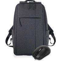 SANDSTROM S15BPBUN26 15.6 Laptop Bag & Wireless Mouse Bundle - Grey, Silver/Grey