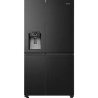 HISENSE PureFlat Infinite RS818N4TFC American-Style Smart Fridge Freezer - Black, Black