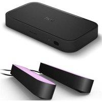 Philips Hue Play HDMI Sync Box 8K & Play Light Bars (Pack of 2) Bundle - Black