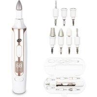 RIO NAPP Precision Pro Electric Nail File, White,Gold
