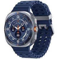 SAMSUNG Galaxy Watch Ultra (2025) LTE with Bixby - Titanium Blue, 47 mm, Silver/Grey,Blue
