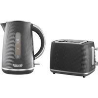 DAEWOO Cascade SDA2911GE Jug Kettle and 2-Slice Toaster Bundle - Black, Black