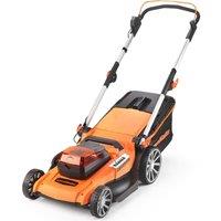LAWNMASTER CLMF4846A-1-01 Cordless Rotary Lawn Mower - Orange & Black