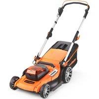 LAWNMASTER CLMF4846A-01 Cordless Rotary Lawn Mower - Orange & Black
