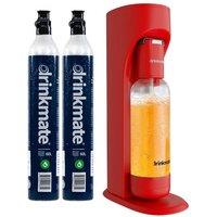 DRINKMATE OmniFizz Carbonated Drinks Maker - Royal Red, Red