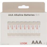 LOGIK LAAA4826 AAA Alkaline Batteries - Pack of 48