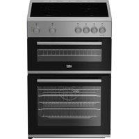 BEKO AeroPerfect FDC6701S 60 cm Electric Ceramic Cooker - Silver, Silver/Grey