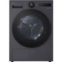 LG VX70 Series AI Dry RHX7010TBB 10 kg Heat Pump Tumble Dryer - Matte Black, Black