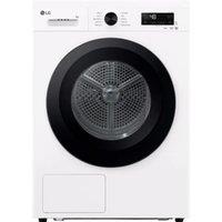 LG X10 Series ThinQ RHX1009NWK 9 kg Heat Pump Tumble Dryer - White, White