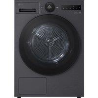 LG VX70 Series AI Dry RHX7009TBB 9 kg Heat Pump Tumble Dryer - Black, Black