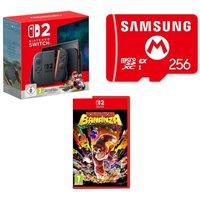 Nintendo Switch 2, Mario Kart World, Donkey Kong Bananza & 256 GB microSD Express Memory Card Bundle, Black