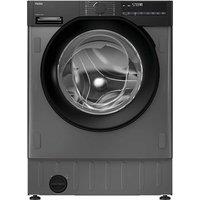 HAIER Series 6 BHA6S696M6DB9R80 Integrated 9 kg Washer Dryer, Black,Silver/Grey