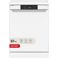 SHARP QW-NA1FF47D4W-EN Full-size Dishwasher - White, White