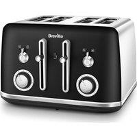 BREVILLE Mostra VTR047 4-Slice Toaster - Black & Chrome, Black