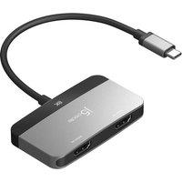 J5CREATE JCA465-N USB Type-C to HDMI Gaming Adapter, Black,Silver/Grey