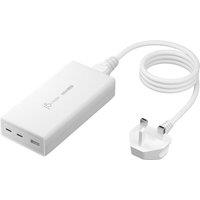 J5CREATE 3-port 185 W GaN USB Charger - 1.2 m, White