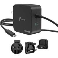 J5CREATE JUP25102V 102 W GaN USB Charger - 1.8 m, Black