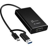 J5CREATE JVA11-N 4K HDMI Capture Adapter, Black