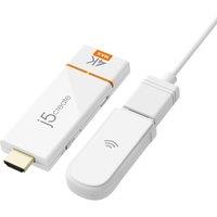 J5CREATE ScreenCast 4K Max JVAW76MAX-N USB micro-B to USB Display Adapter, White