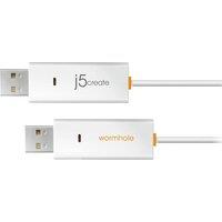 J5CREATE Wormhole Switch JUC400-N USB to USB Transfer Cable, White