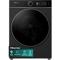 HISENSE KitchenFit 5i Series WF5I9043BBFS WiFi-enabled 9 kg 1400 Spin Washing Machine - Black, Black