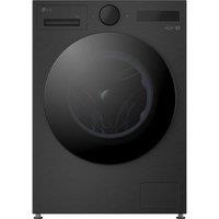 LG VX70 Series AI Direct Drive F4X7013TBB WiFi-enabled 13 kg 1400 Spin Washing Machine - Matte Black, Black