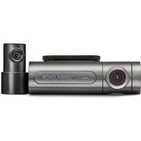 ROAD ANGEL Halo Pro Deluxe Quad HD Front & Full HD Rear Dash Cam with SD card & Hardwiring Kit - Black, Black