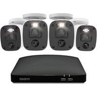 SWANN Home SWDVK-8468542KMQB-EU 8-channel 2K DVR Security System - 256 GB, 4 Cameras, White