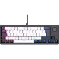 QPAD Loop 65 Model 1 Gasket Mechanical Gaming Keyboard - Black & White, White,Black