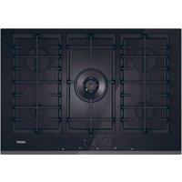 HAIER Series 4 HAVG75TBBP 75 cm Gas Hob - Black, Black