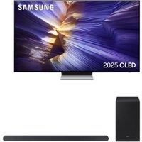 55" Samsung S90F OLED 4K Vision AI Smart TV 2025 and HW-S700D/XU 3.1 Wireless Sound Bar with Dolby Atmos & DTS Virtual:X Bundle, Black