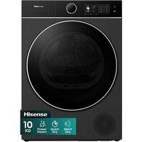HISENSE 5i Series DH5I104BBAB WiFi-enabled 10 kg Heat Pump Tumble Dryer - Black, Black