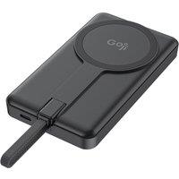 Goji G6P10MAG26C 10000 mAH Portable Magnetic Power Bank - Black, Black