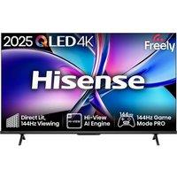 HISENSE E7Q PRO QLED 4K HDR Smart TV with Freely - 43E7QTUK PRO, Black