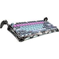 GRAVASTAR Mercury V75 Pro Mechanical Gaming Keyboard - Cyberpunk, Purple,Blue,Black