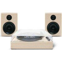GADHOUSE Dean Belt Drive Bluetooth Turntable Stereo System - Soft Sand, Cream