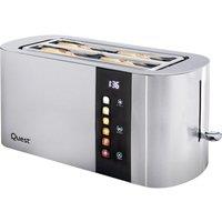 QUEST 68290 4-Slice Toaster - Silver, Silver/Grey