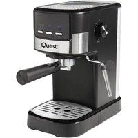 QUEST 35169 Espresso Coffee Machine - Black, Black,Silver/Grey