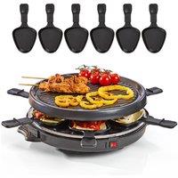 Quest Electric Raclette Grill & Grilling Pans - Black, Black