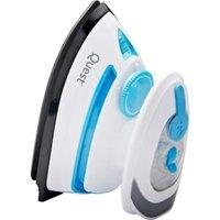 QUEST 34000 Travel Steam Iron - White & Blue, White,Blue